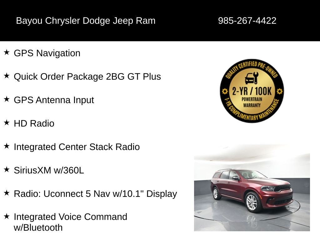 2024 Dodge Durango GT Plus RWD