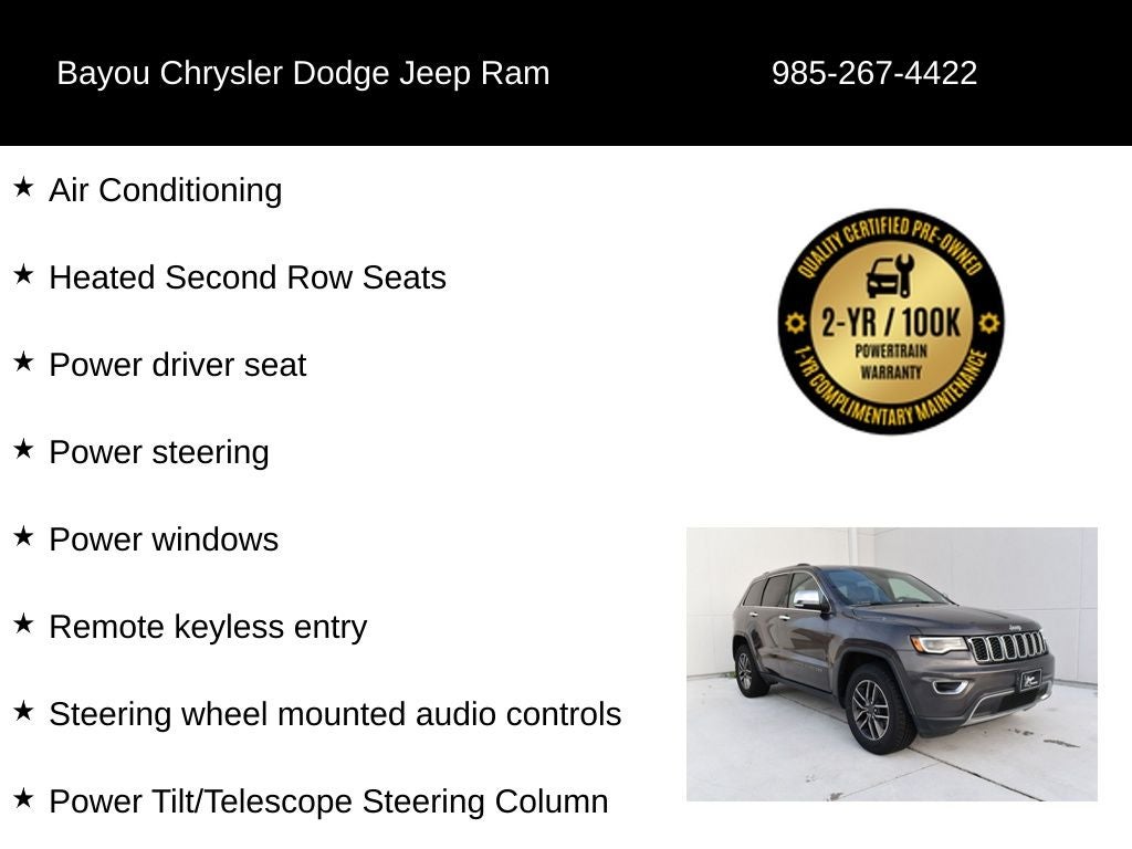 2019 Jeep Grand Cherokee Limited 4x2