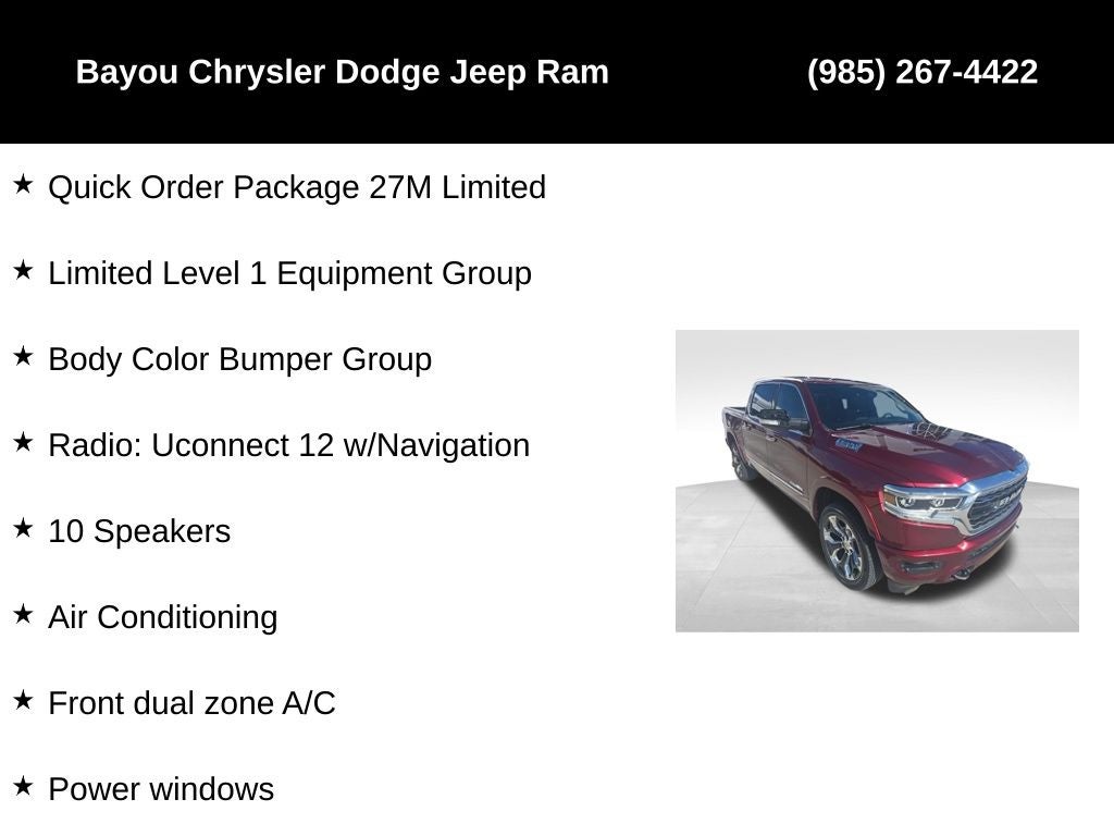 2020 RAM 1500 Limited Crew Cab 4x2 5'7' Box