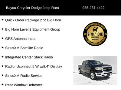 2022 RAM 1500 Big Horn Crew Cab 4x4 5'7' Box