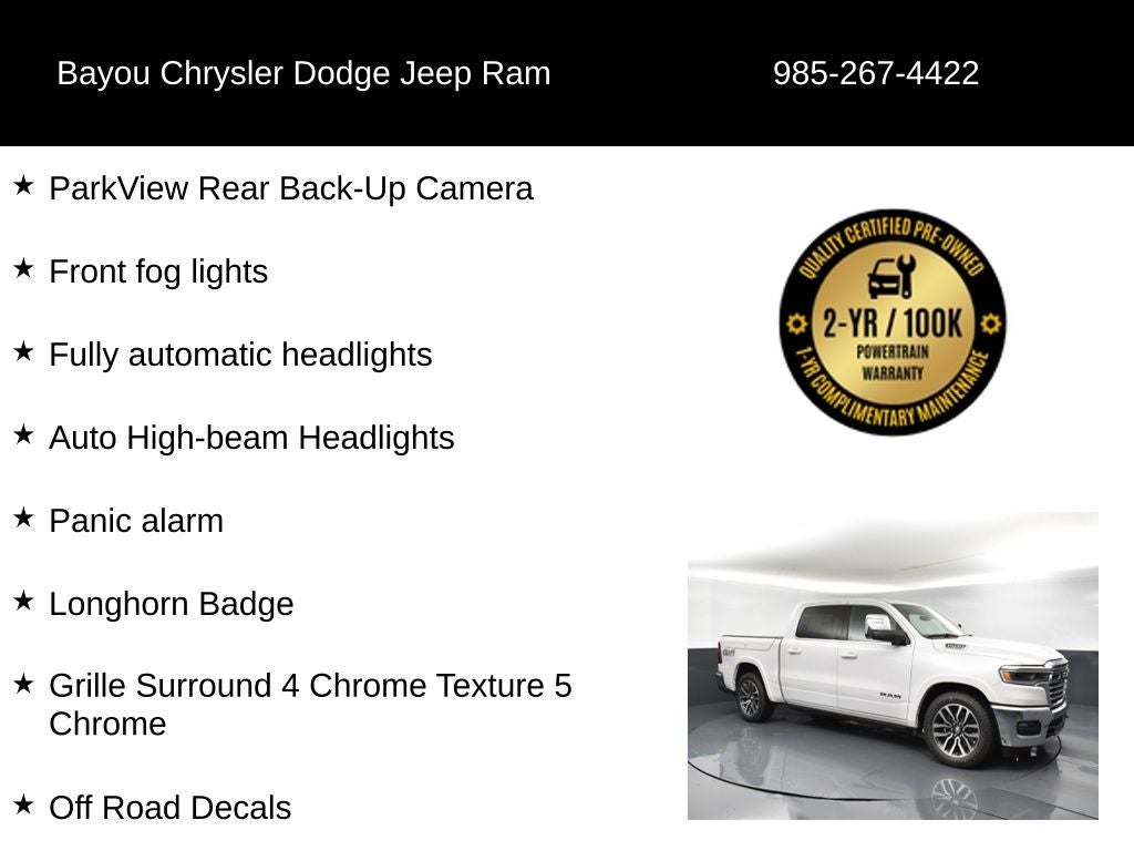 2025 RAM 1500 Limited Longhorn Crew Cab 4x4 5'7' Box