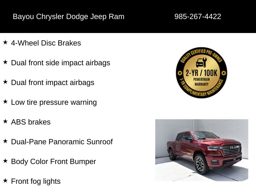 2025 RAM 1500 Laramie Crew Cab 4x4 5'7' Box