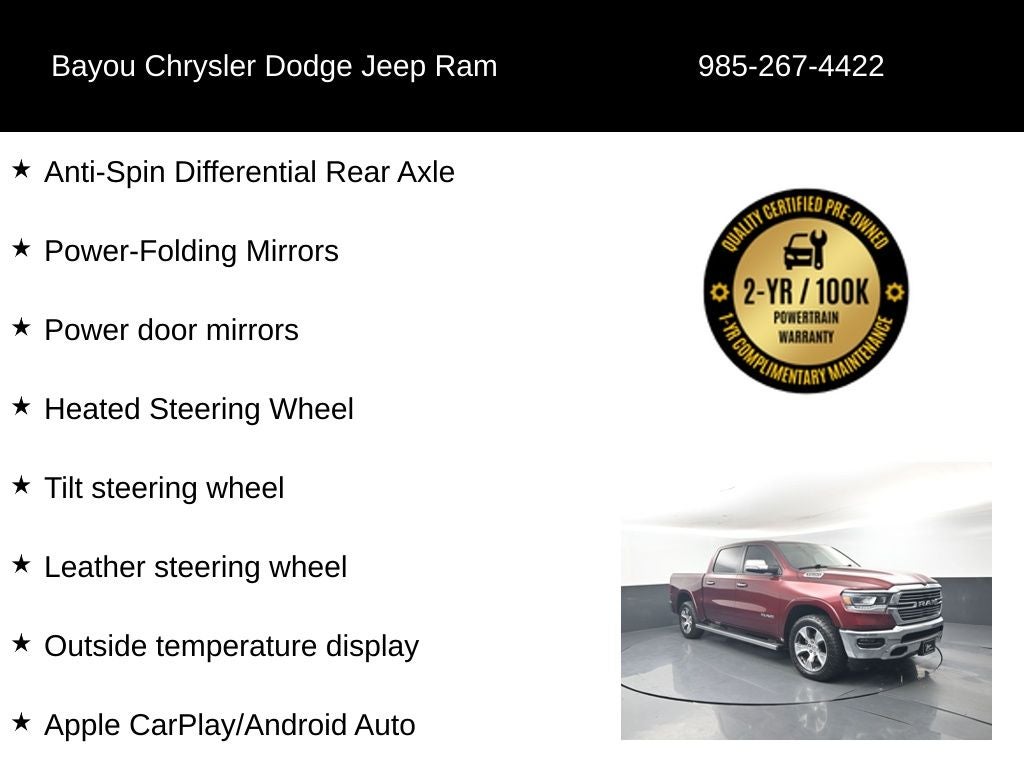 2022 RAM 1500 Laramie Crew Cab 4x4 5'7' Box