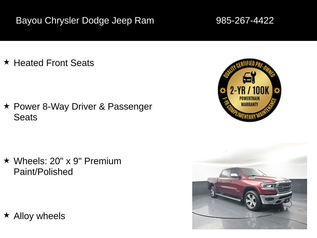 2022 RAM 1500 Laramie Crew Cab 4x4 5'7' Box