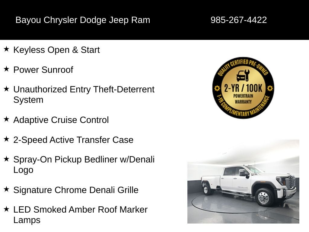 2024 GMC Sierra 3500HD 4WD Crew Cab Long Bed Denali