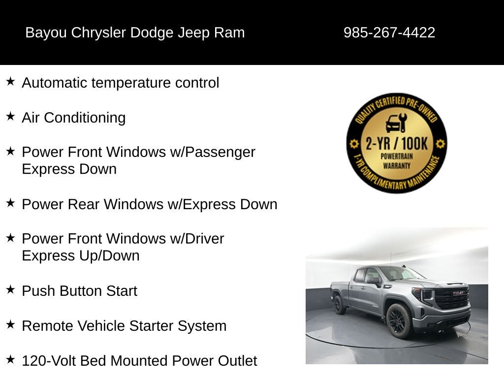 2023 GMC Sierra 1500 2WD Double Cab Standard Box Elevation