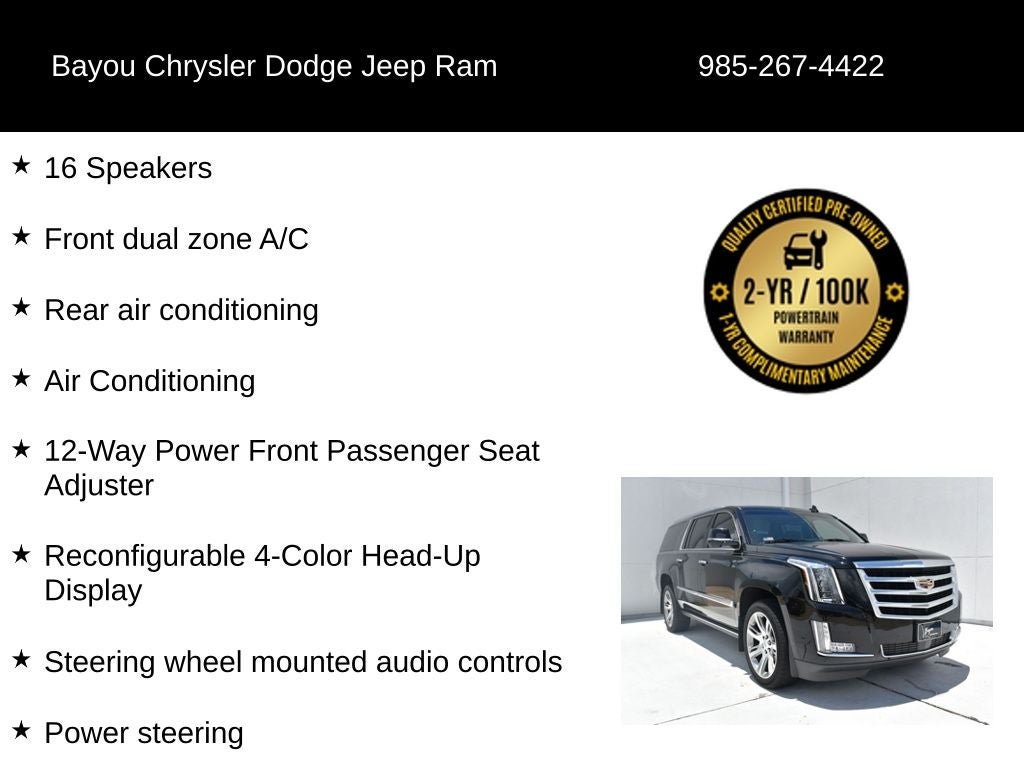 2019 Cadillac Escalade ESV Premium Luxury