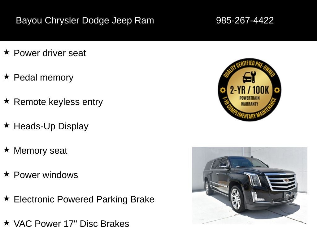 2019 Cadillac Escalade ESV Premium Luxury