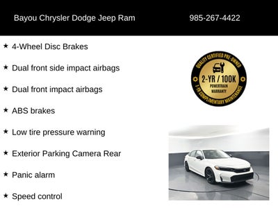 2025 Honda Civic Sedan Sport