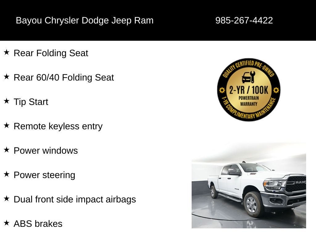 2024 RAM 2500 Big Horn Crew Cab 4x4 6'4' Box