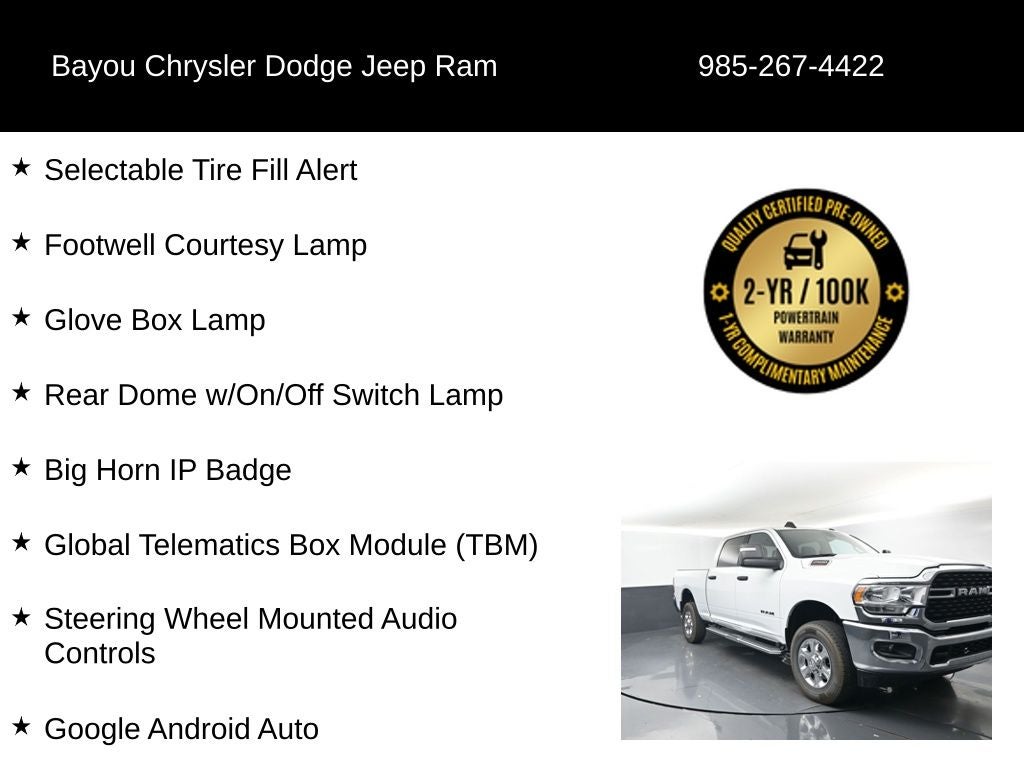 2024 RAM 2500 Big Horn Crew Cab 4x4 6'4' Box