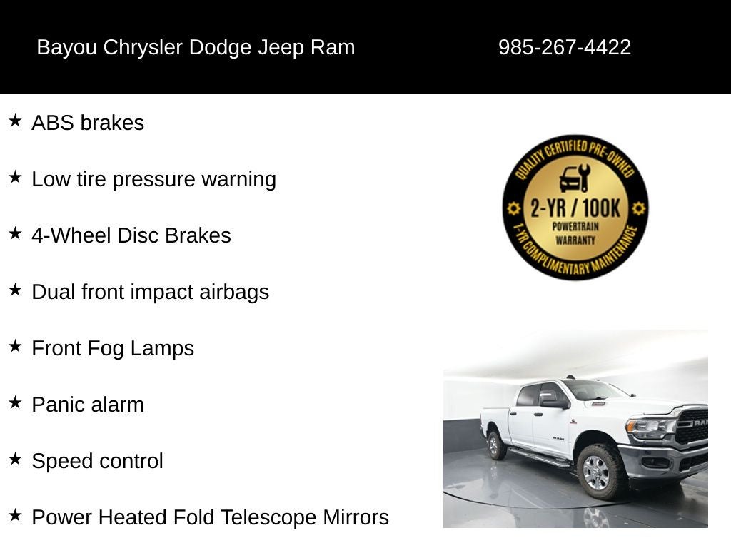 2024 RAM 2500 Big Horn Crew Cab 4x4 6'4' Box