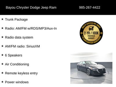 2024 Nissan Sentra SV Xtronic CVT