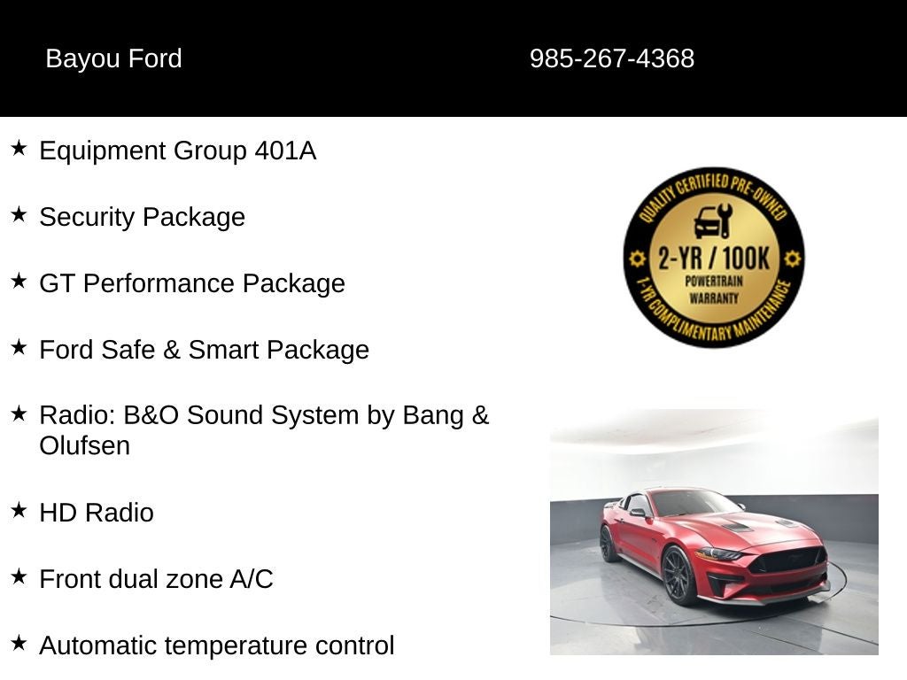 2023 Ford Mustang GT Premium 401A