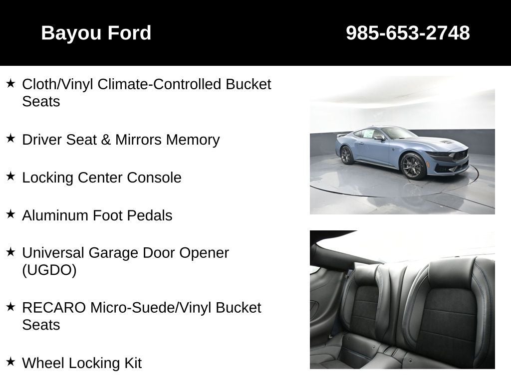 2025 Ford Mustang Dark Horse 700A