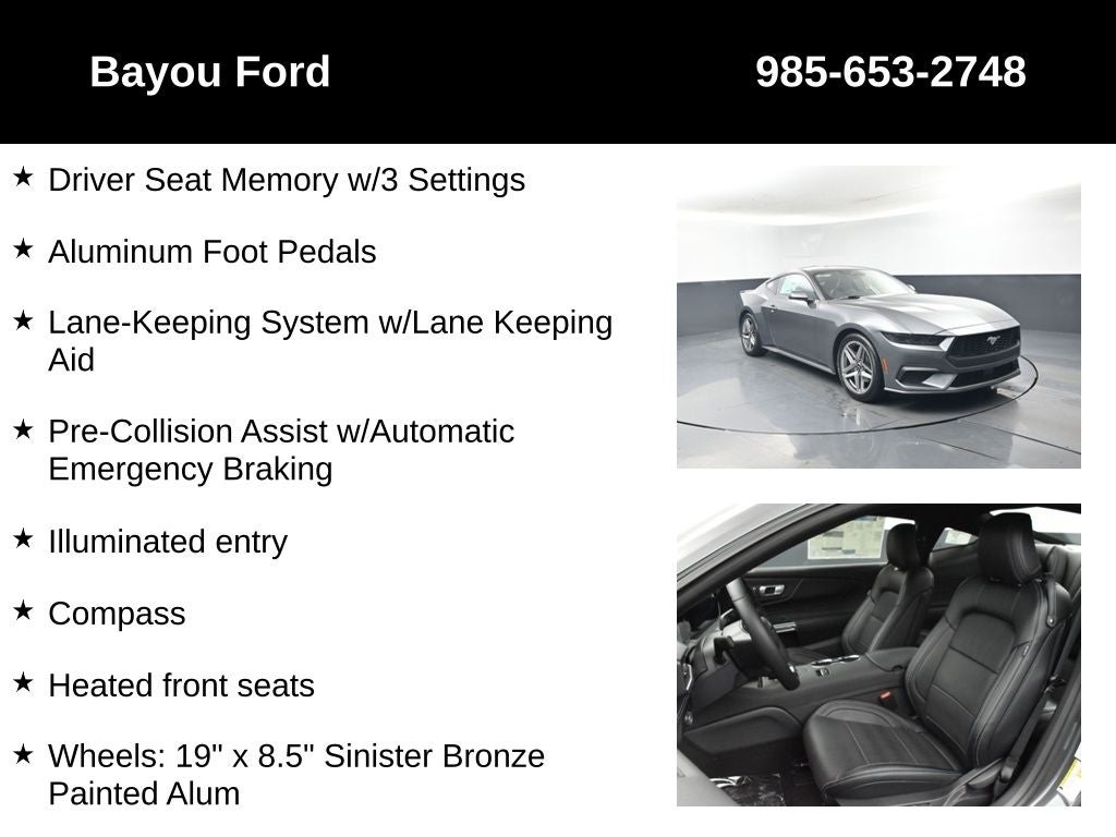 2026 Ford Mustang EcoBoost Premium 201A