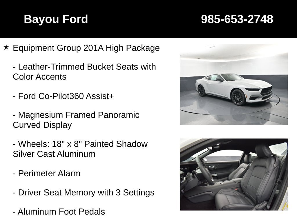 2026 Ford Mustang EcoBoost Premium 201A