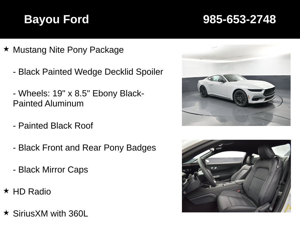 2026 Ford Mustang EcoBoost Premium 201A