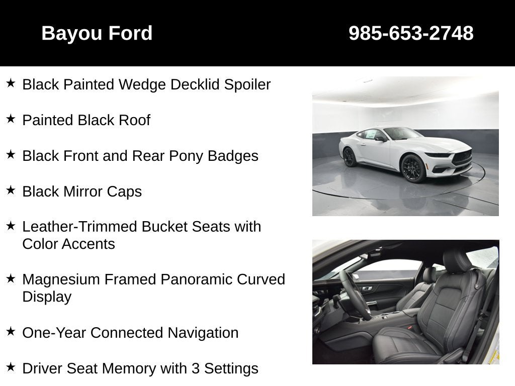 2026 Ford Mustang EcoBoost Premium 201A