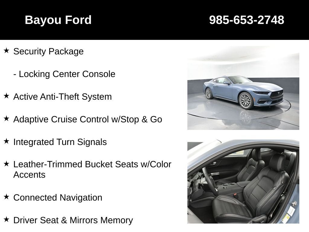 2025 Ford Mustang EcoBoost Premium 201A