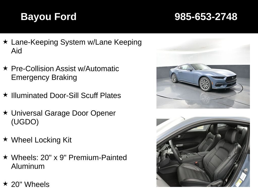 2025 Ford Mustang EcoBoost Premium 201A