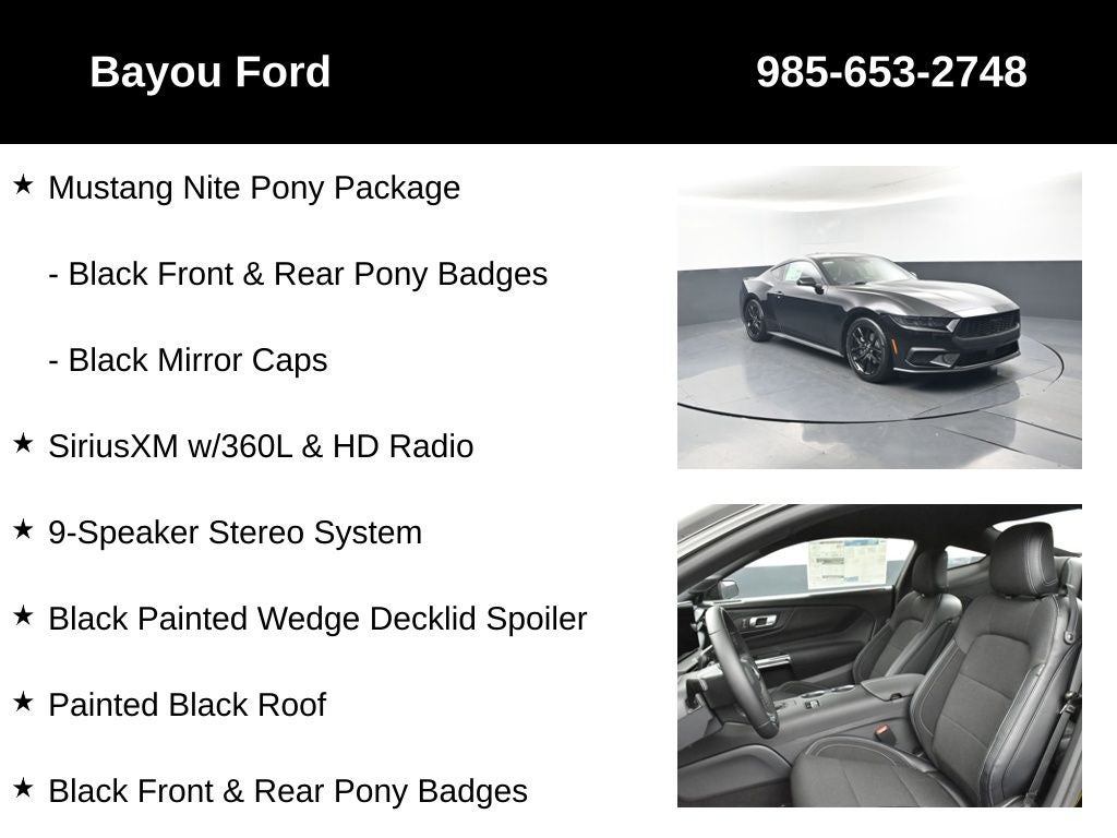 2026 Ford Mustang EcoBoost 101A