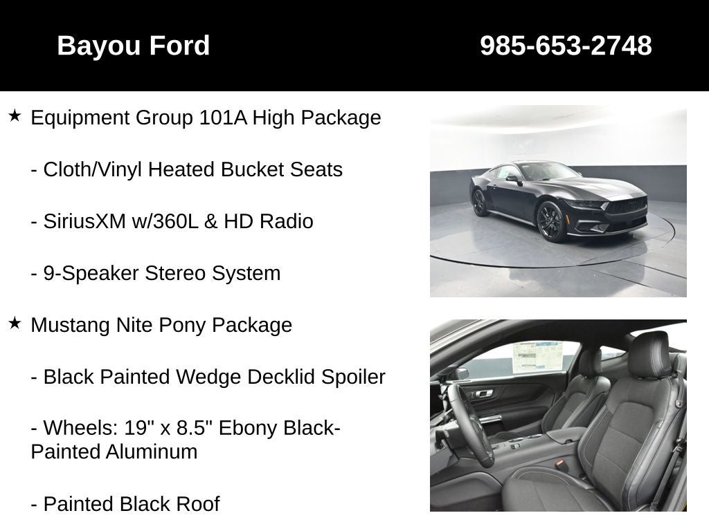 2026 Ford Mustang EcoBoost 101A