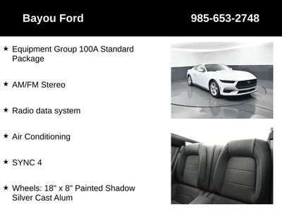 2026 Ford Mustang EcoBoost 100A