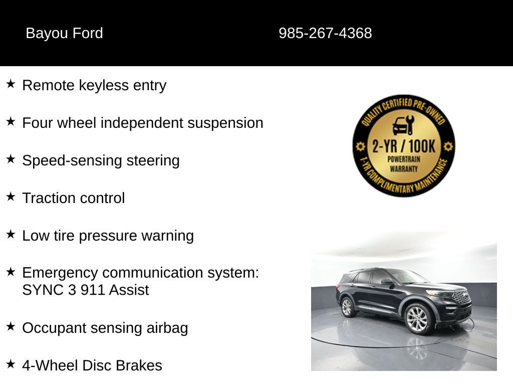 2021 Ford Explorer Platinum 601A