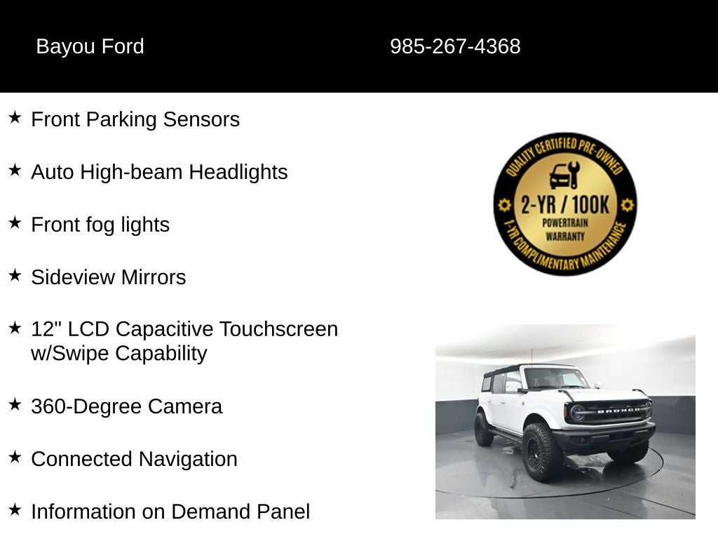 2022 Ford Bronco Outer Banks 313A