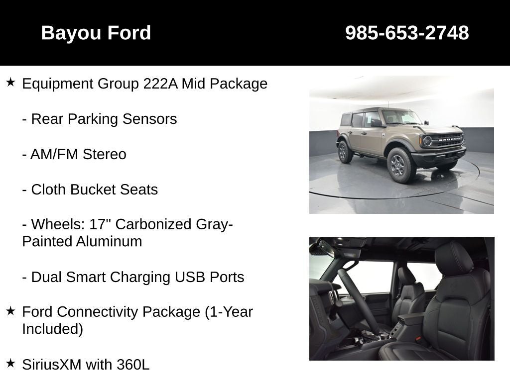 2026 Ford Bronco Big Bend 222A