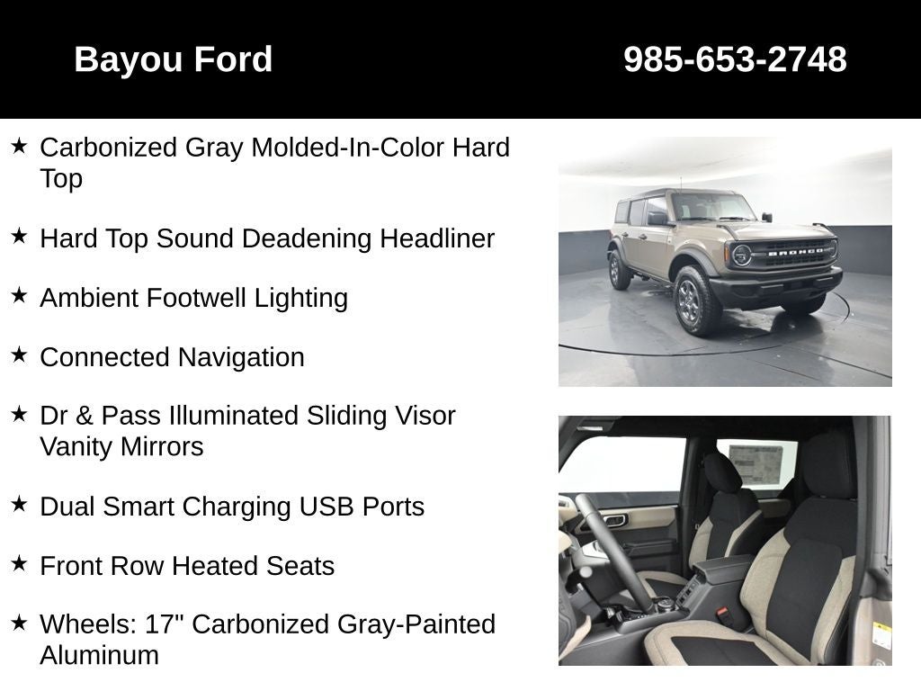 2025 Ford Bronco Big Bend 222A