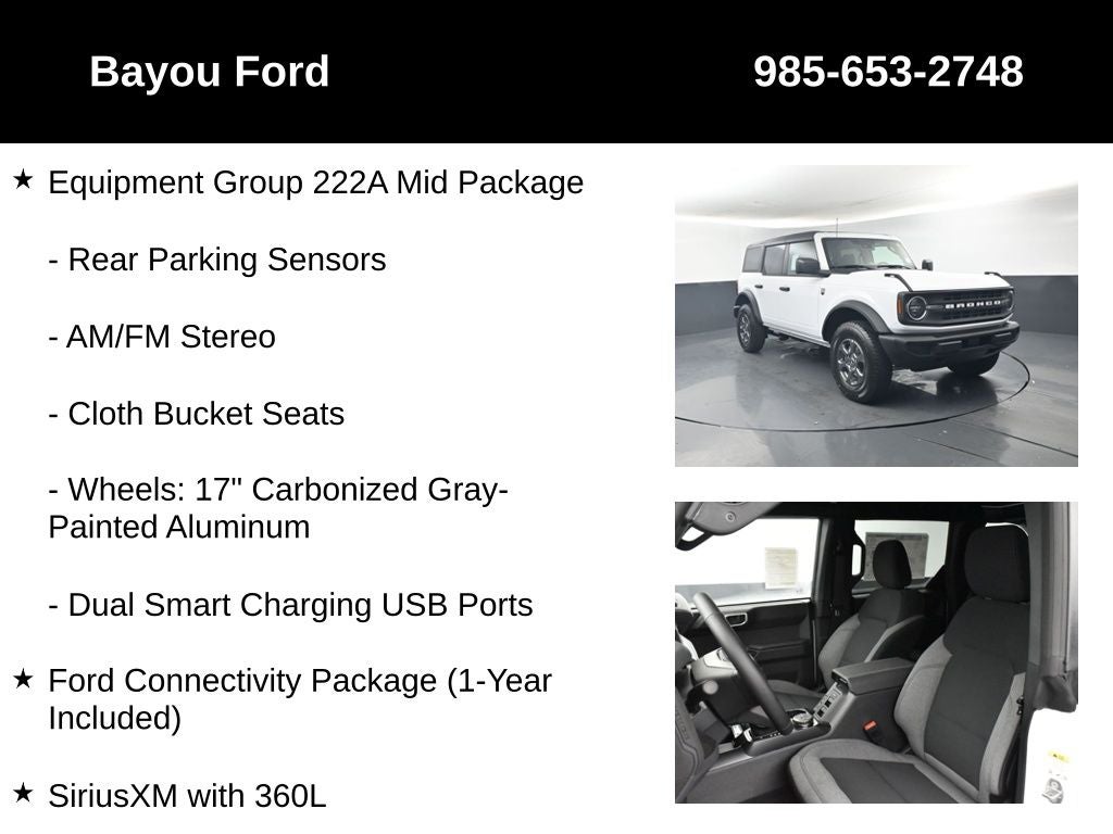 2026 Ford Bronco Big Bend 222A