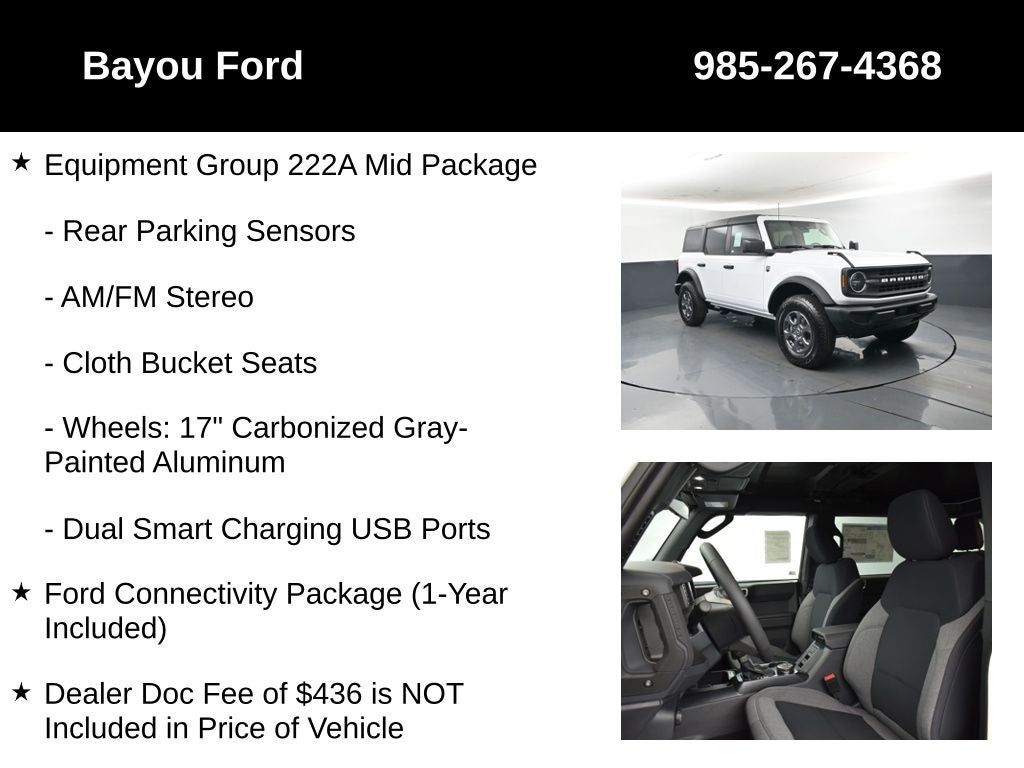 2026 Ford Bronco Big Bend 222A