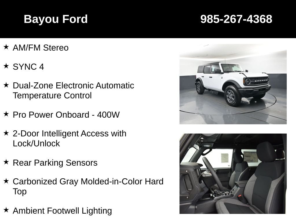 2026 Ford Bronco Big Bend 222A