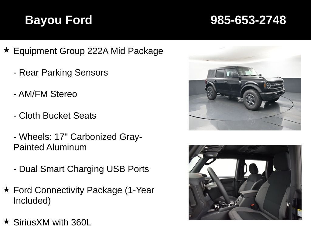 2026 Ford Bronco Big Bend 222A
