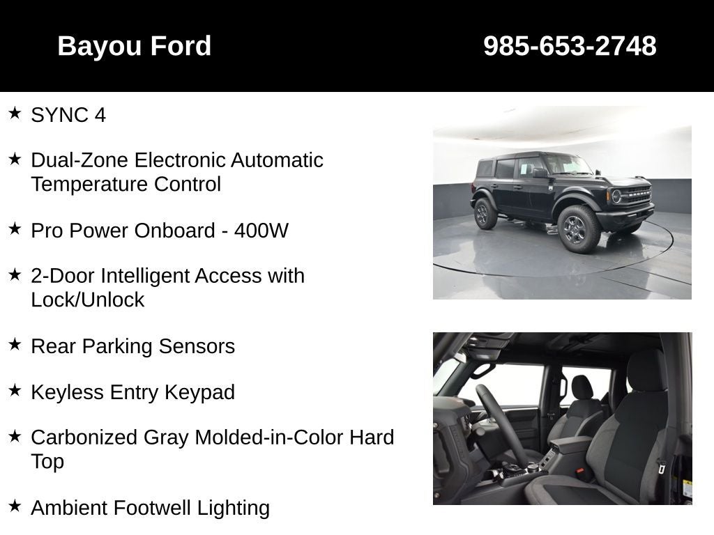 2026 Ford Bronco Big Bend 222A