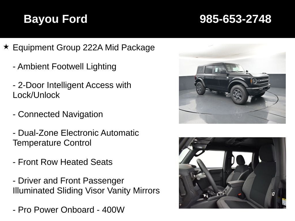 2026 Ford Bronco Big Bend 222A