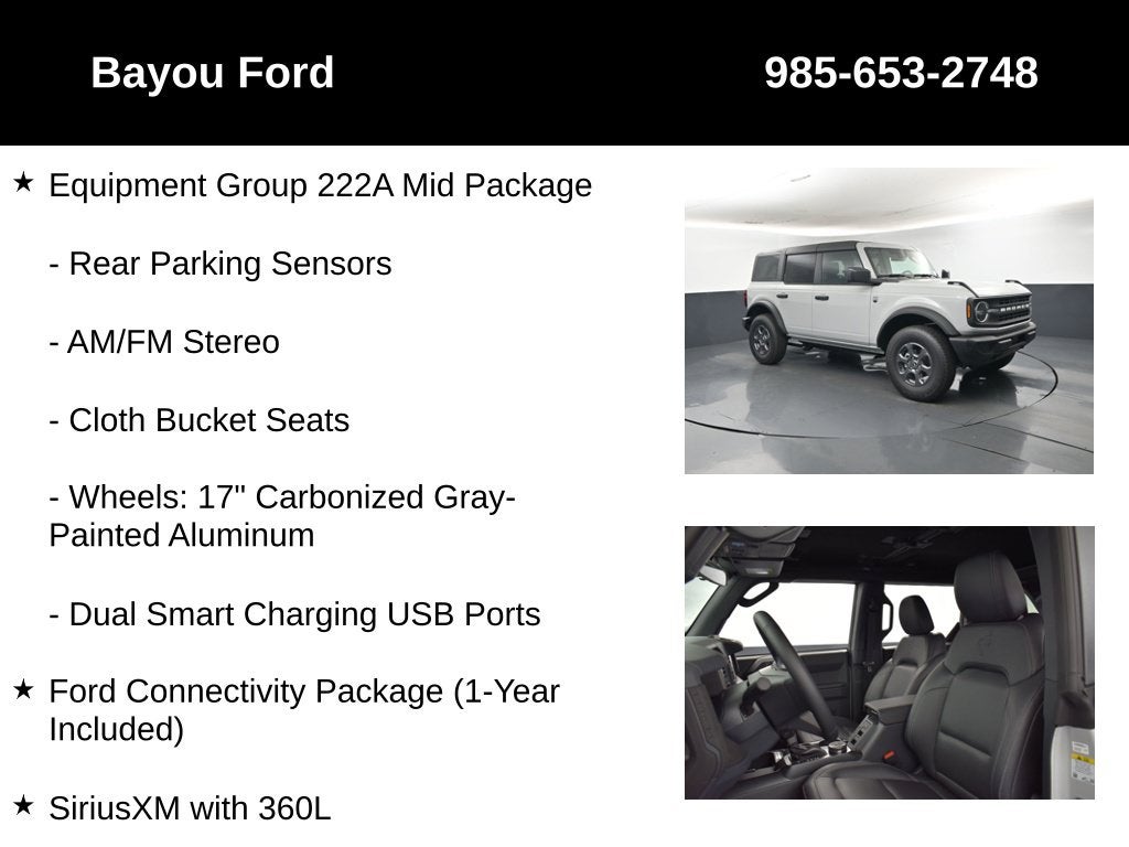 2026 Ford Bronco Big Bend 222A