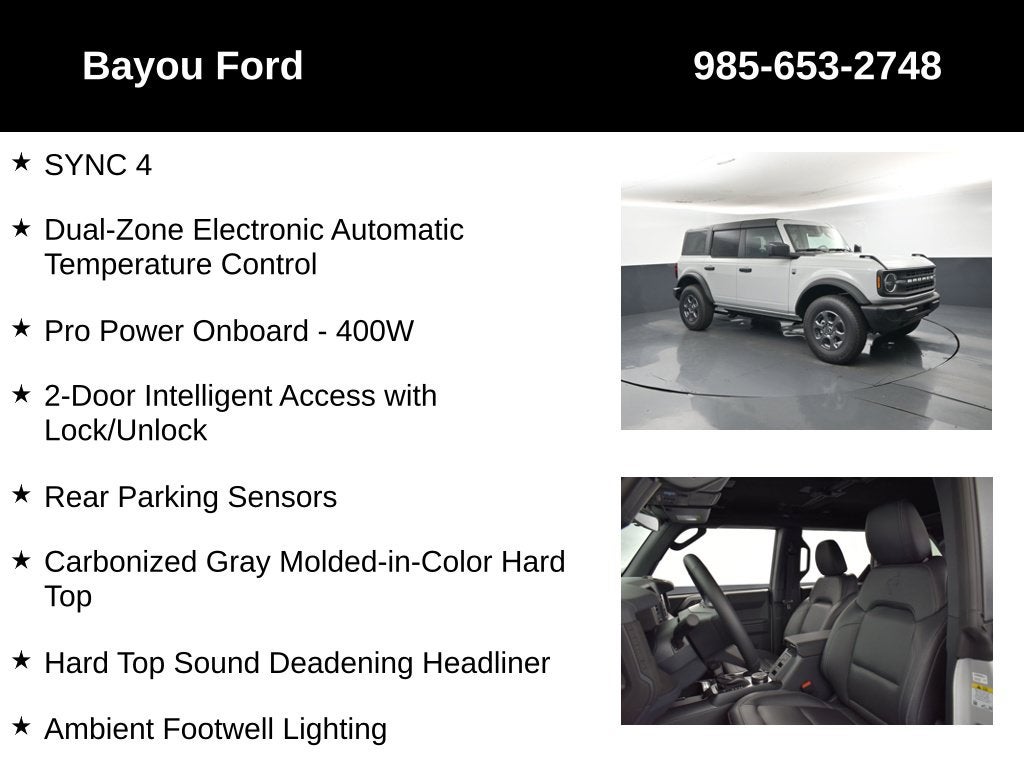 2026 Ford Bronco Big Bend 222A