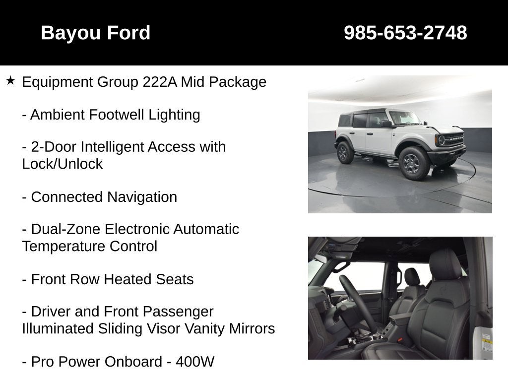 2026 Ford Bronco Big Bend 222A