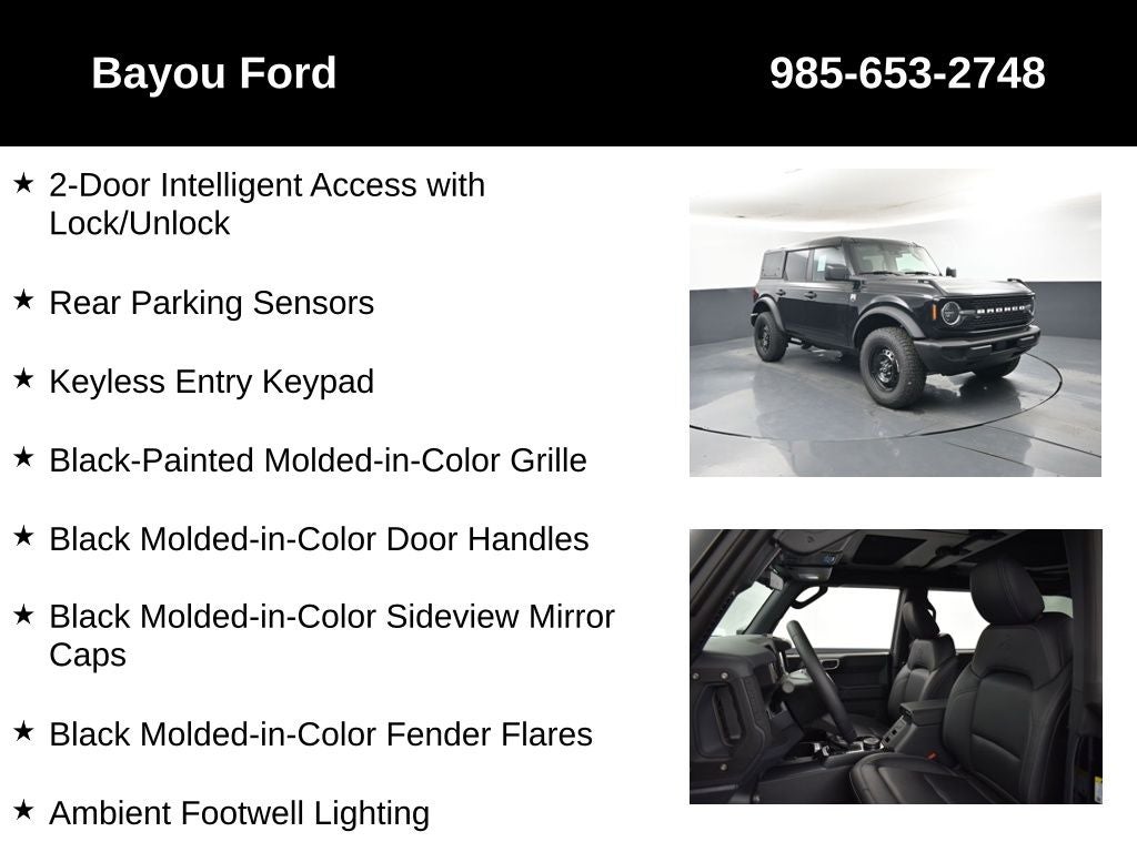 2026 Ford Bronco Big Bend 222A