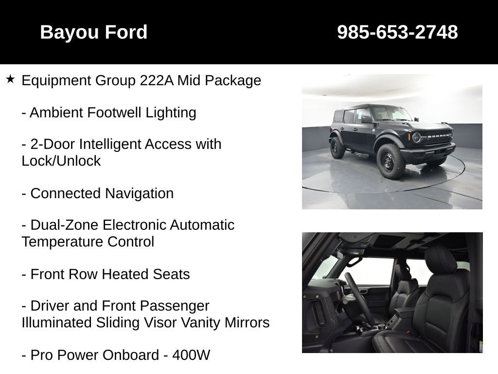 2026 Ford Bronco Big Bend 222A