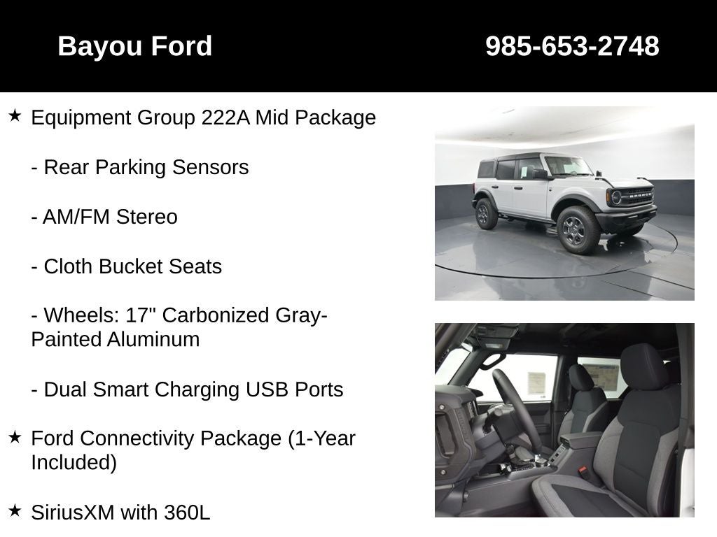 2026 Ford Bronco Big Bend 222A