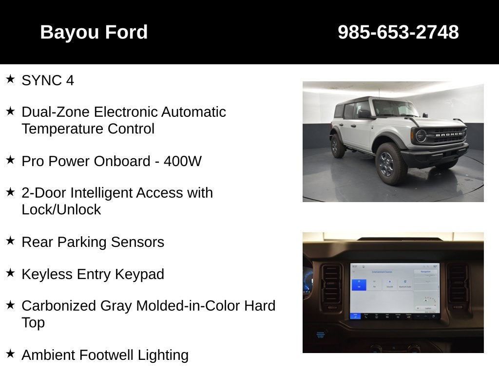 2026 Ford Bronco Big Bend 222A