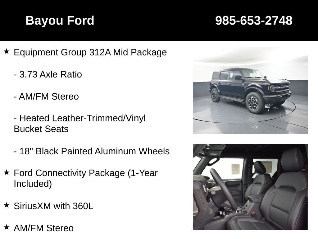 2026 Ford Bronco Outer Banks 312A