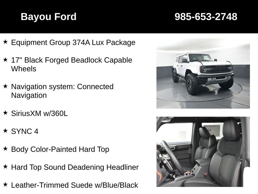 2025 Ford Bronco Raptor