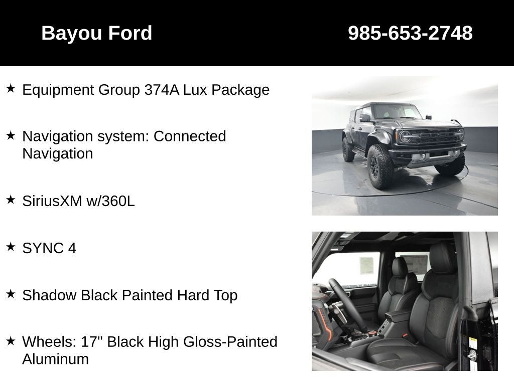 2025 Ford Bronco Raptor 374A