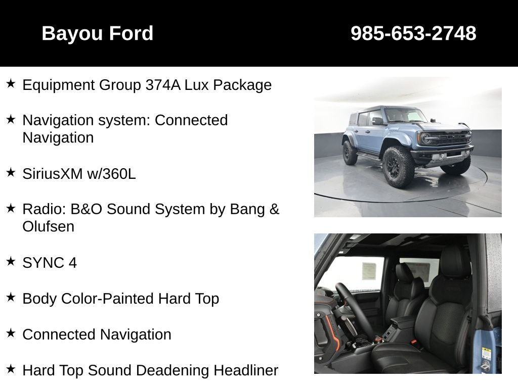 2025 Ford Bronco Raptor 374A