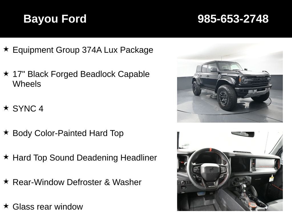 2025 Ford Bronco Raptor 374A